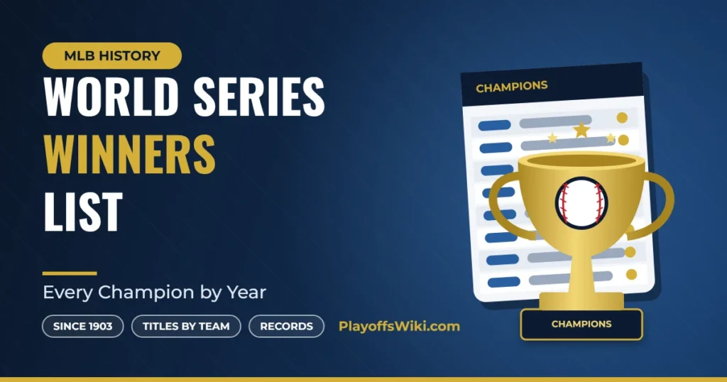 World Series winners list